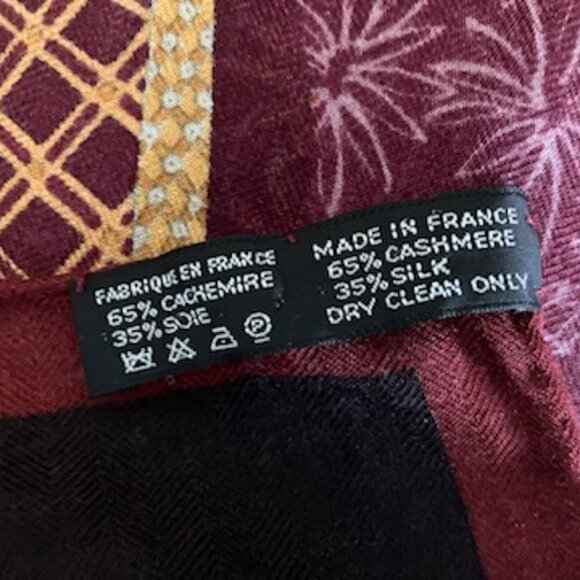 Hermes "Ombres et Lumieres" Cashmere and Silk Vintage Shawl - Picture 6 of 7